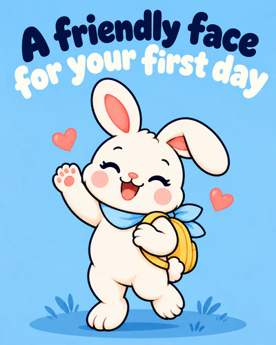 A friendly face for your first day