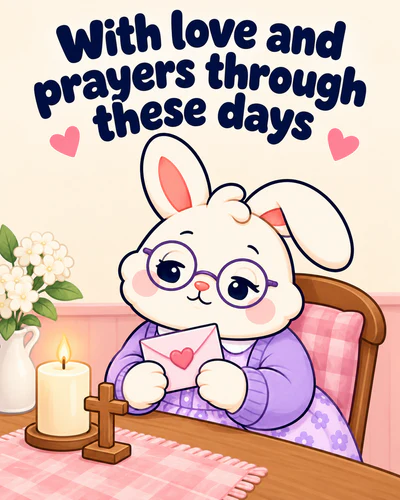 With love and prayers through these days