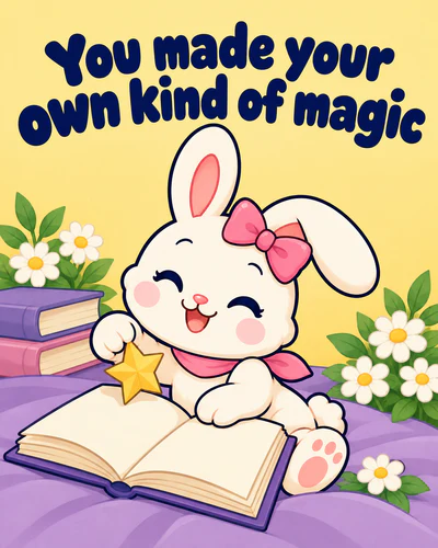 You made your own kind of magic