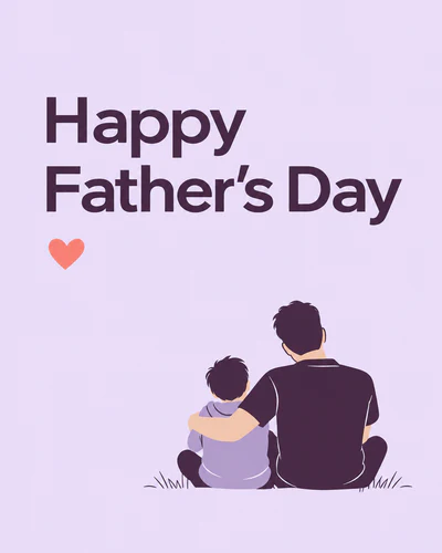 Simple fathers day ecard