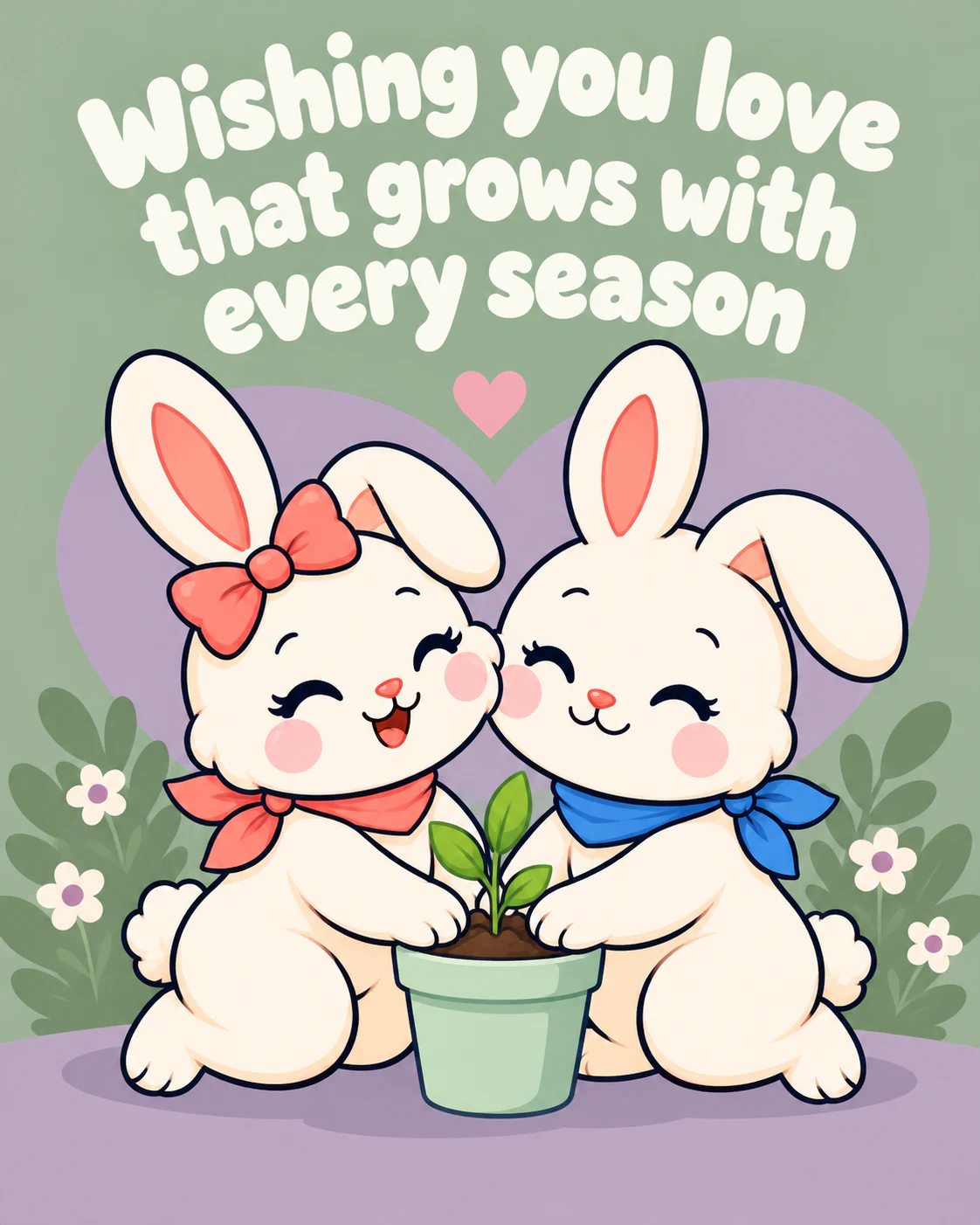 Wishing you love that grows with every season