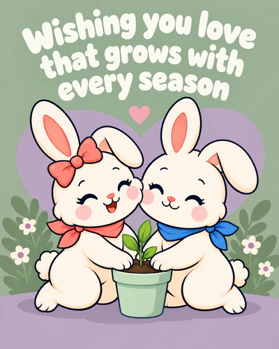 Wishing you love that grows with every season