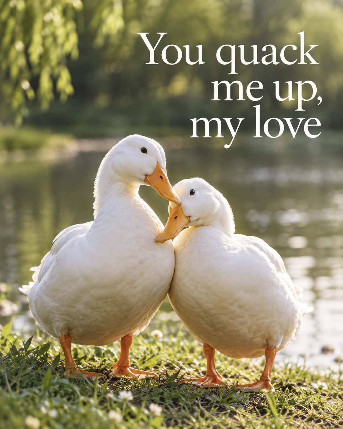You quack me up, my love