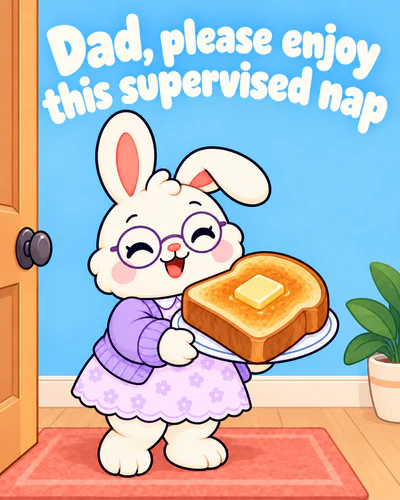 Dad, please enjoy this supervised nap