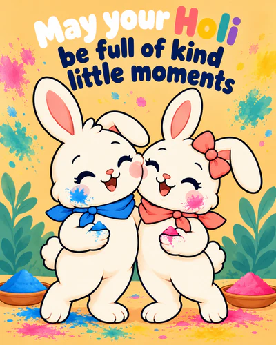 May your Holi be full of kind little moments