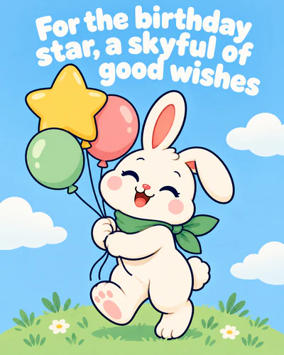For the birthday star, a skyful of good wishes