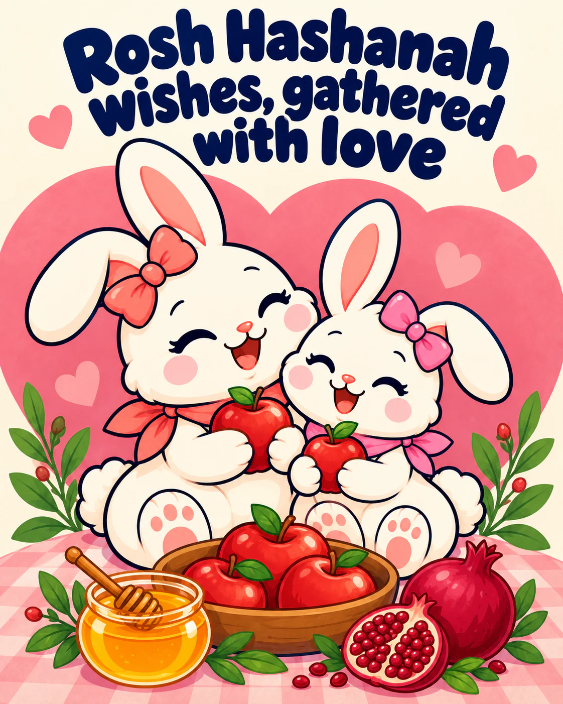 Rosh Hashanah wishes, gathered with love