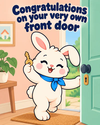 Congratulations on your very own front door
