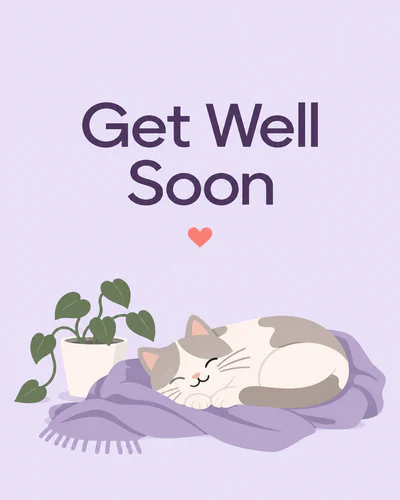 Simple get well ecard