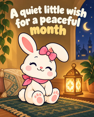A quiet little wish for a peaceful month