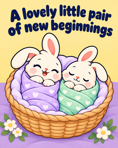 A lovely little pair of new beginnings