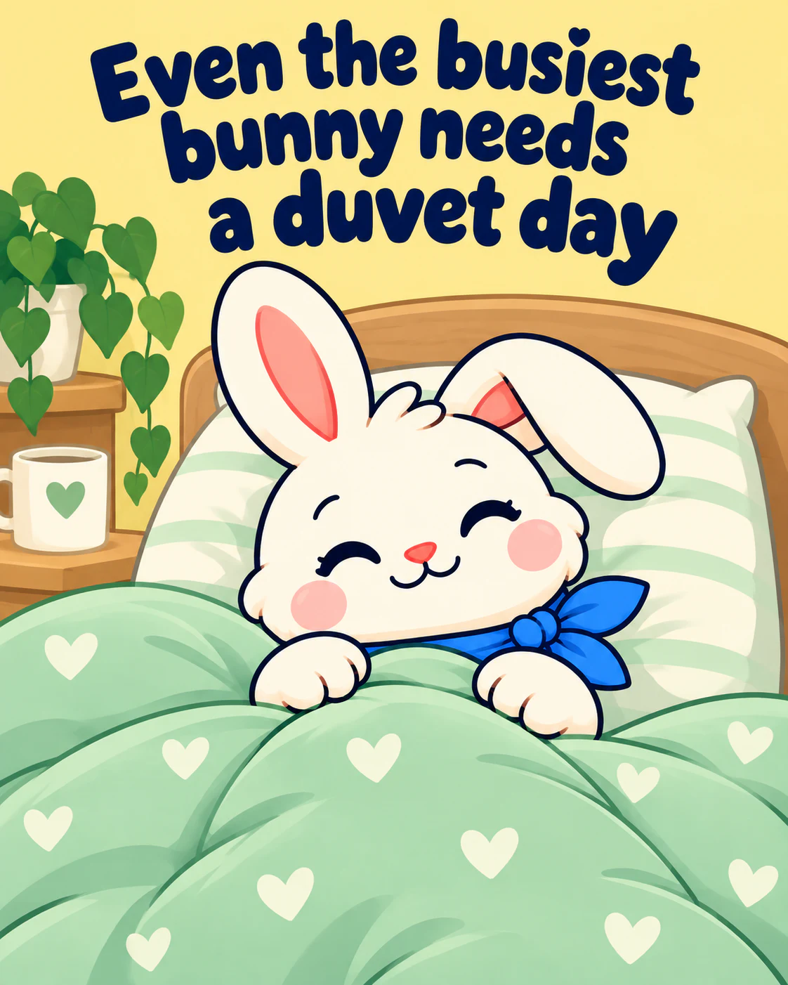 Even the busiest bunny needs a duvet day