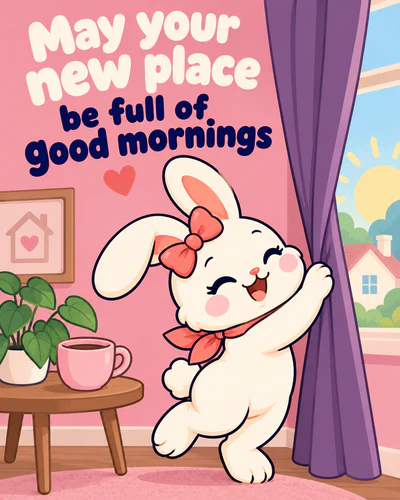 May your new place be full of good mornings