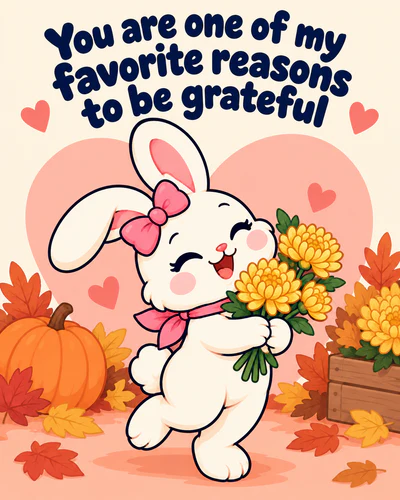 You are one of my favorite reasons to be grateful