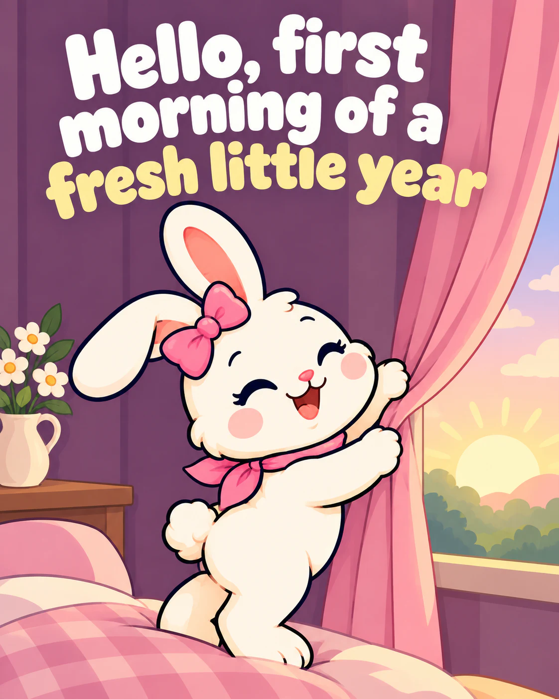 Hello, first morning of a fresh little year
