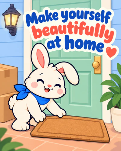 Make yourself beautifully at home
