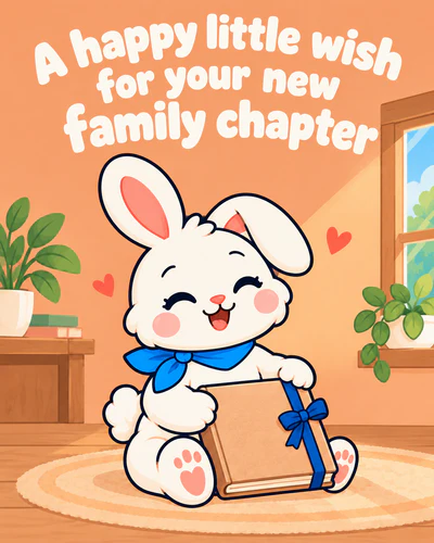 A happy little wish for your new family chapter