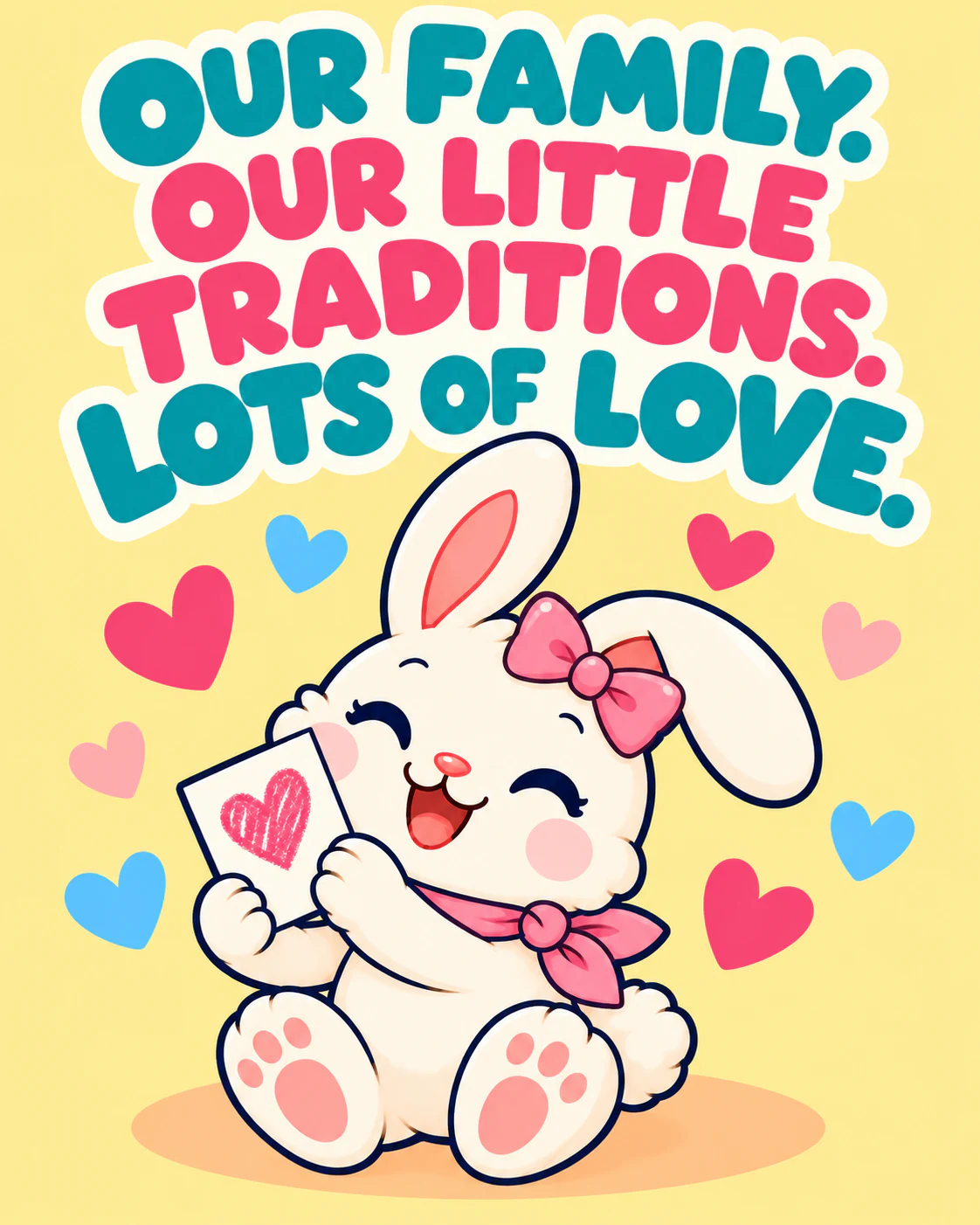 OUR FAMILY. OUR LITTLE TRADITIONS. LOTS OF LOVE.