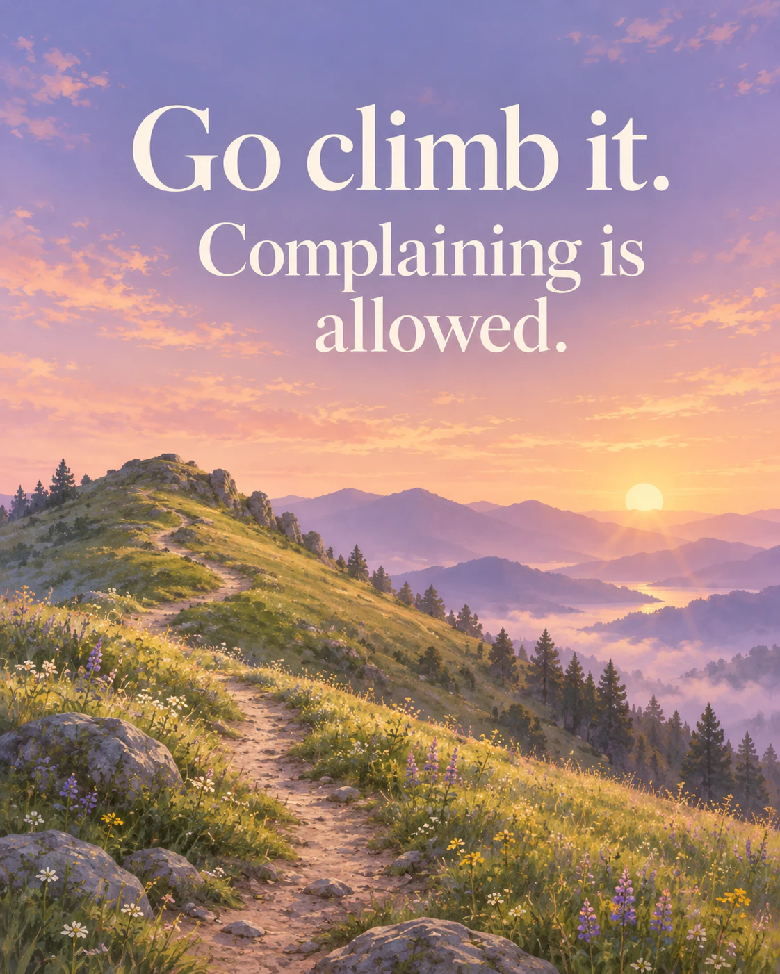 Go climb it. Complaining is allowed.