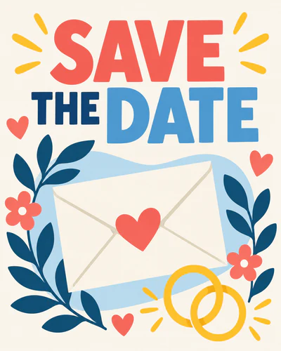 Save the date ecard