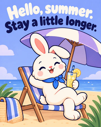 Hello, summer. Stay a little longer.