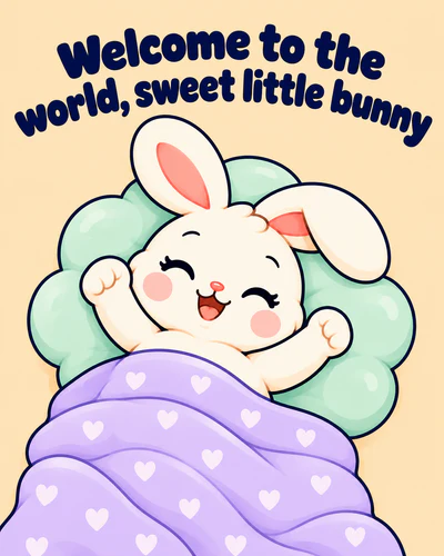 Welcome to the world, sweet little bunny