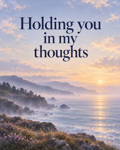 Holding you in my thoughts