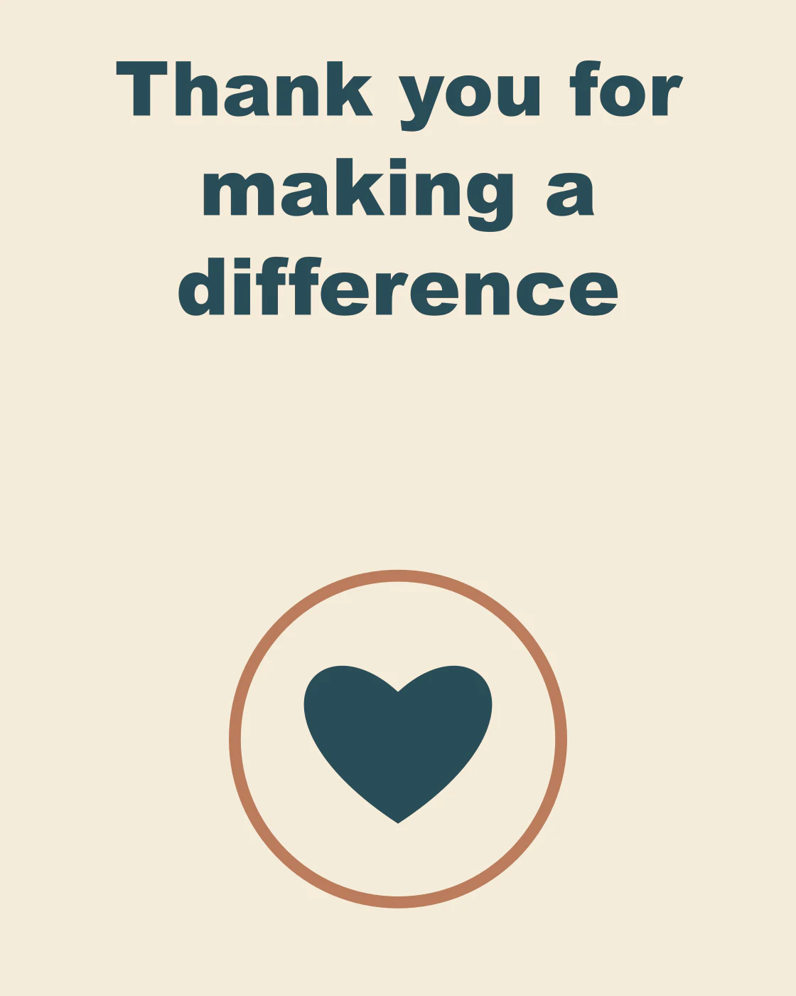 Thank you for making a difference