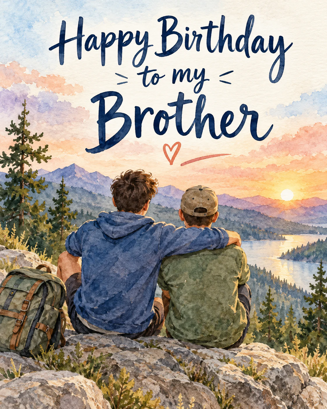 Birthday ecard for brother