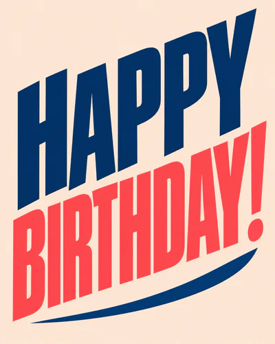 Happy birthday! — Kinetic Type