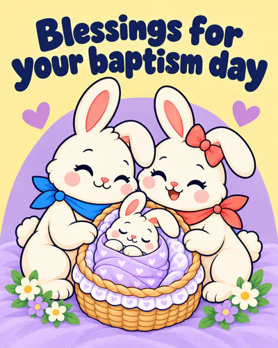 Blessings for your baptism day