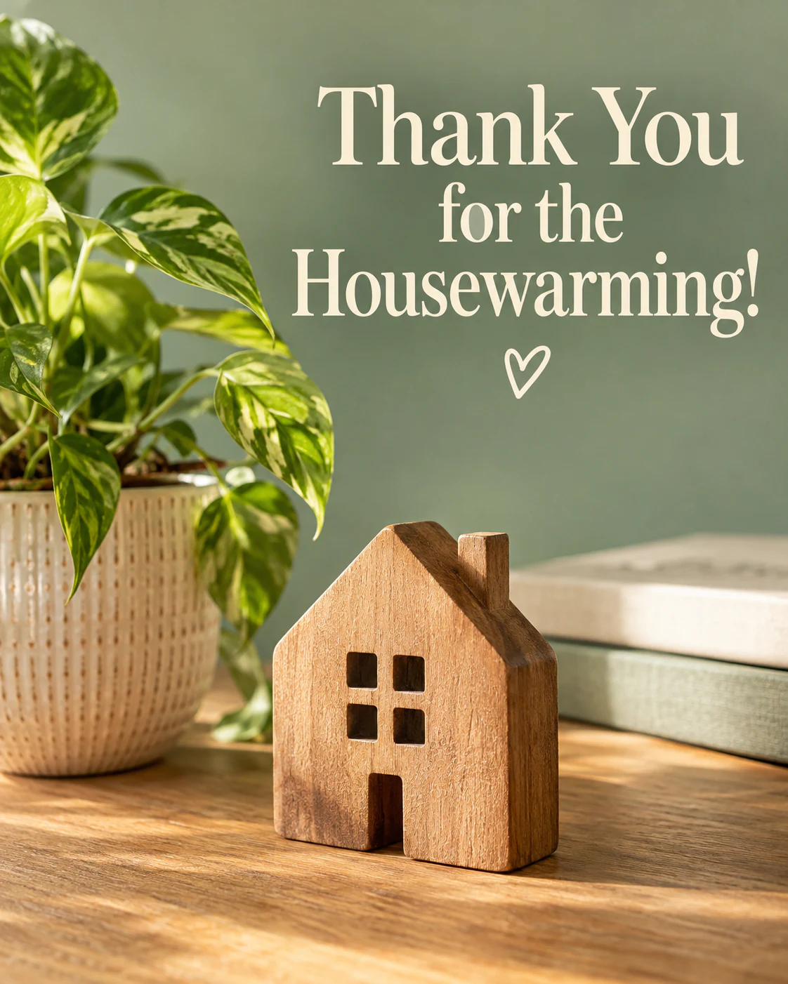Housewarming thank you ecard