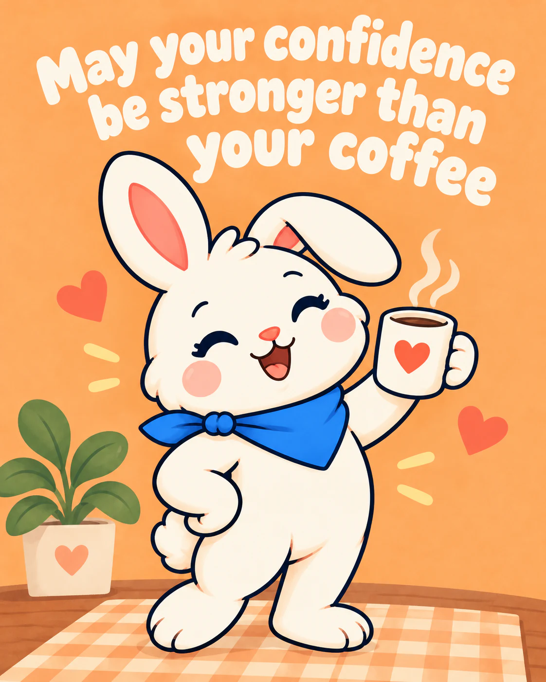 May your confidence be stronger than your coffee