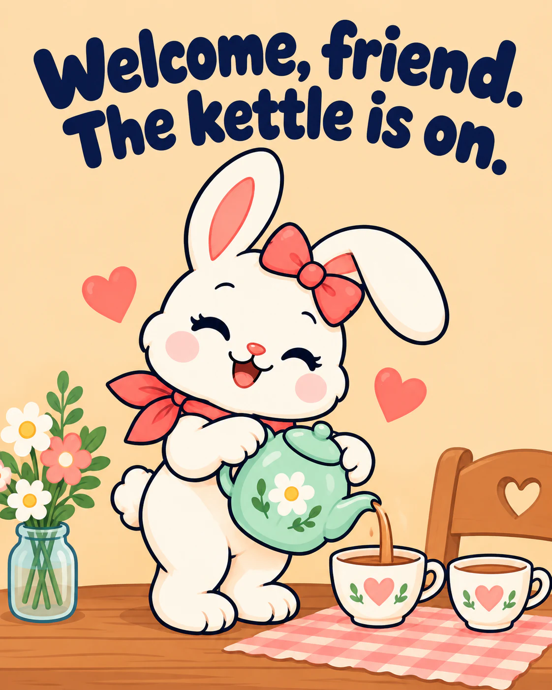 Welcome, friend. The kettle is on.
