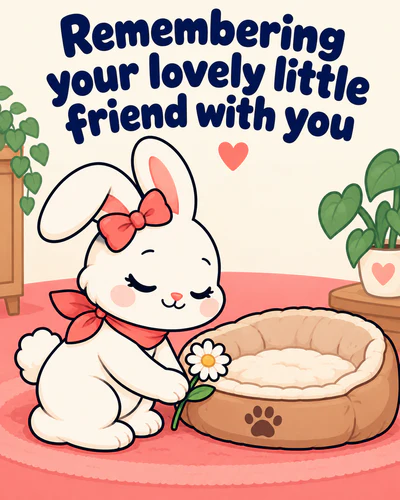 Remembering your lovely little friend with you