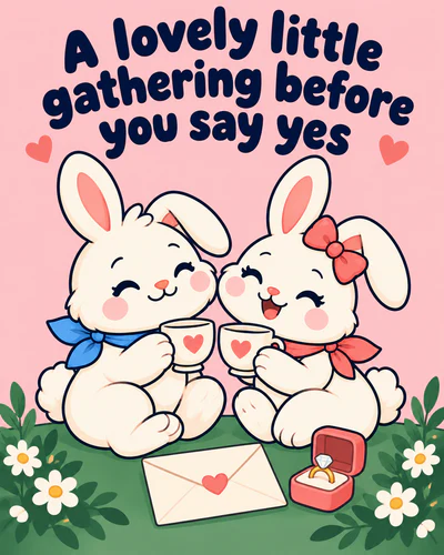 A lovely little gathering before you say yes