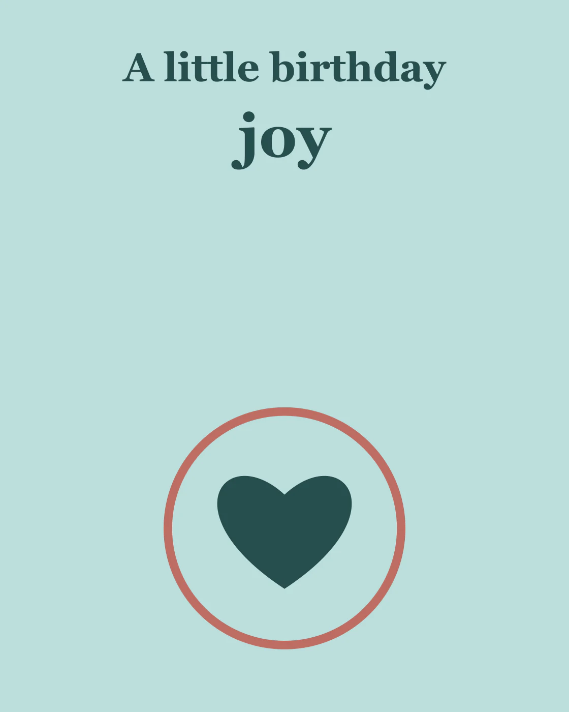 A little birthday joy