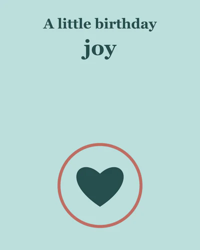 A little birthday joy