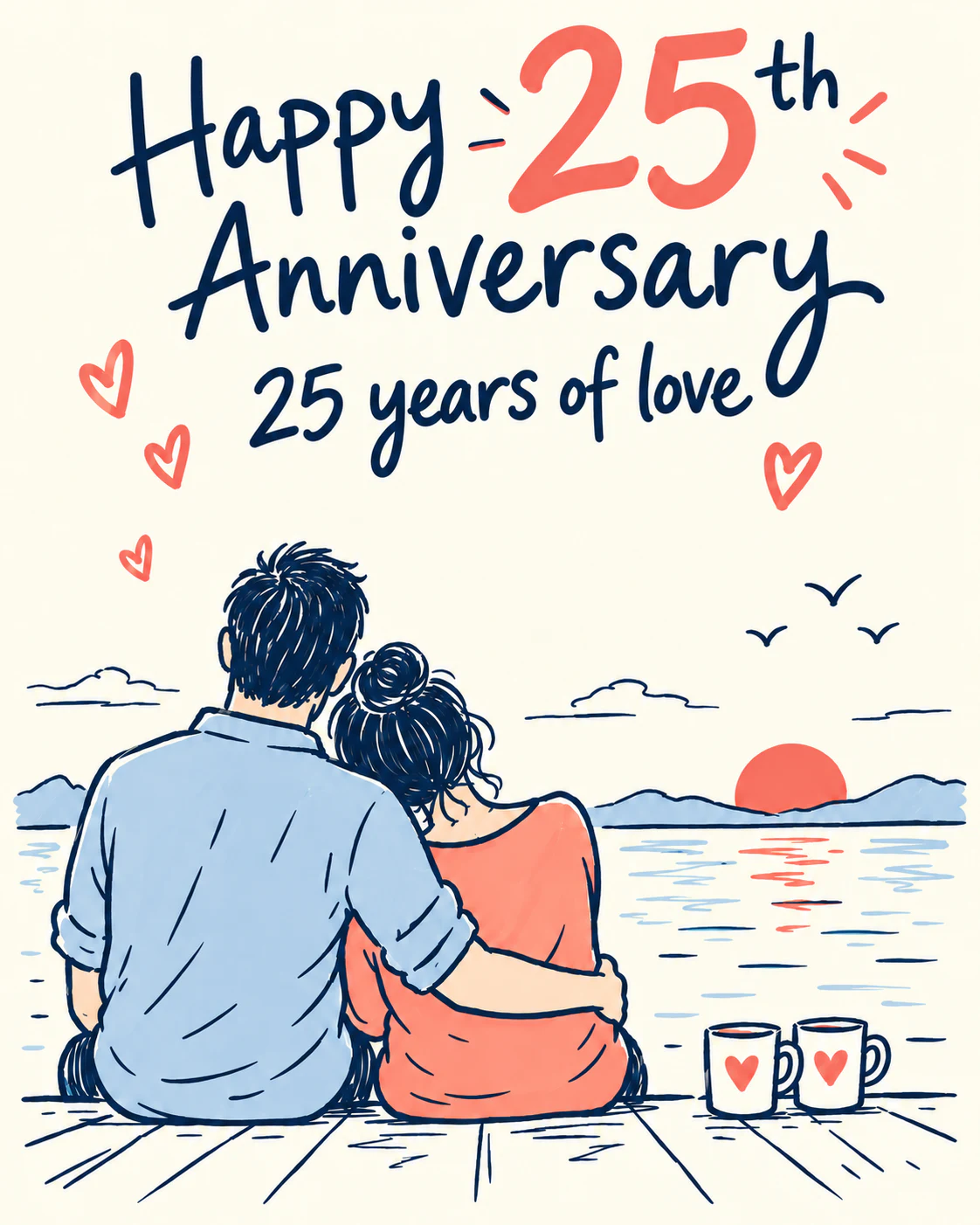 25th anniversary ecard