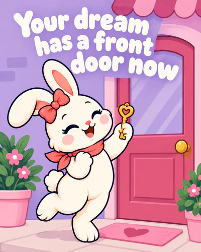 Your dream has a front door now