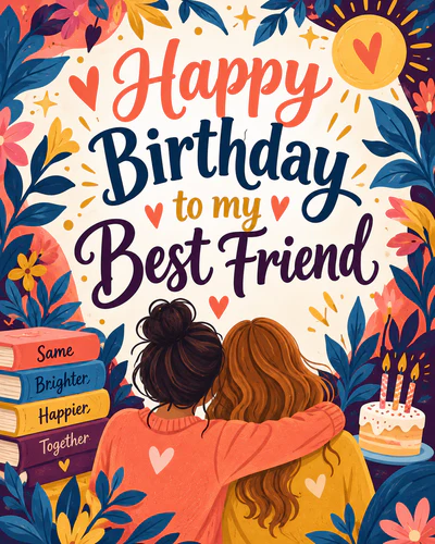 Birthday ecard for best friend