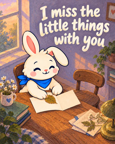 I miss the little things with you