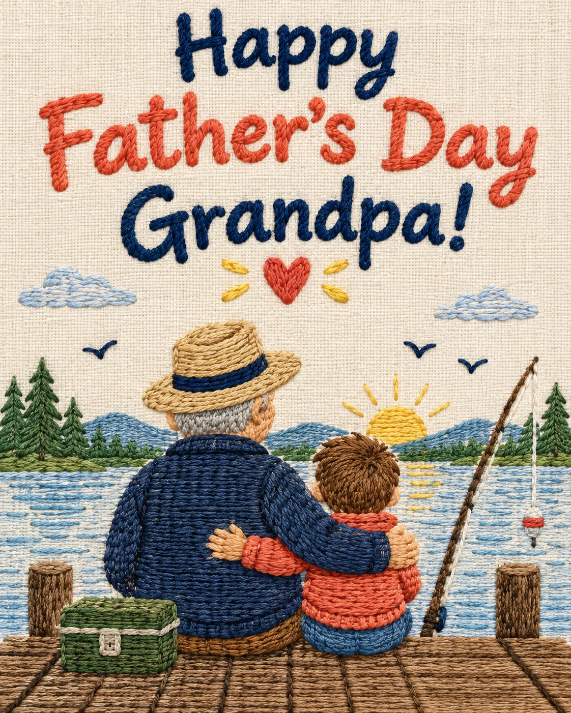 Fathers day ecard for grandpa