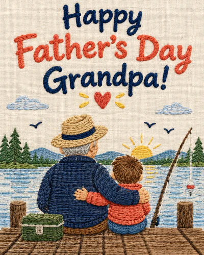 Fathers day ecard for grandpa