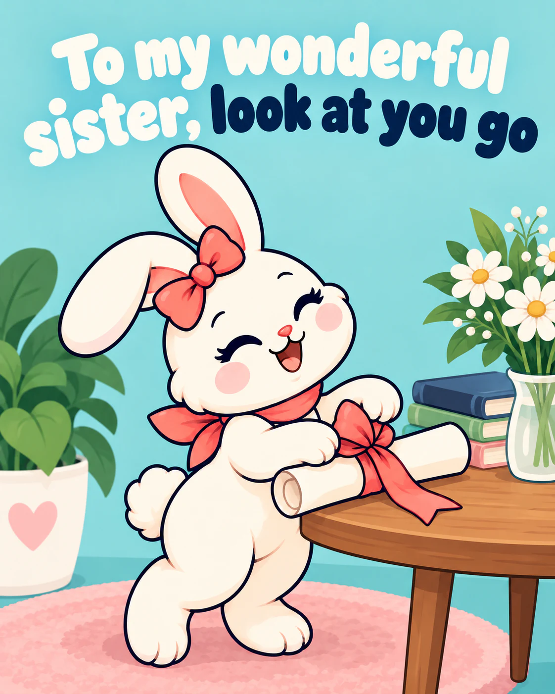 To my wonderful sister, look at you go