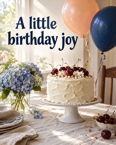 A little birthday joy