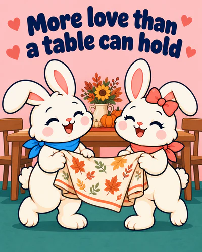 More love than a table can hold