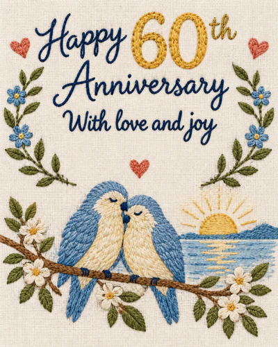 60th anniversary ecard
