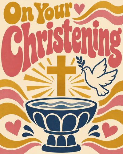 Christening ecard