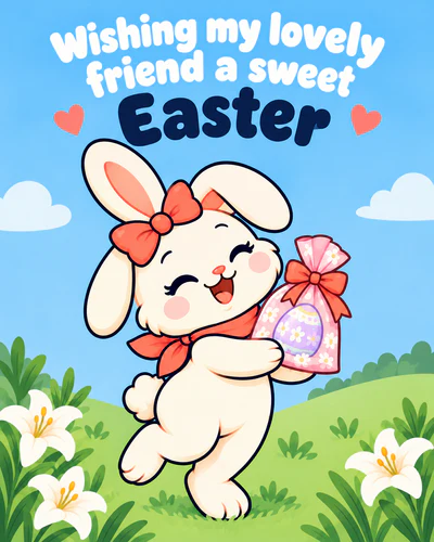 Wishing my lovely friend a sweet Easter